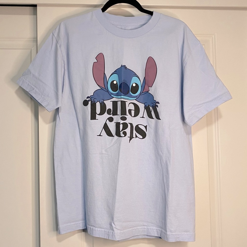 ⭐️ Disney Stitch Tee Stay Weird Cute T-Shirt Large Lilo and Stitch